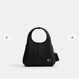 Coach Black Mini Bag with Gold Accent